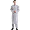 Hot selling new model abaya in dubai pure color kimono set men saudi abaya